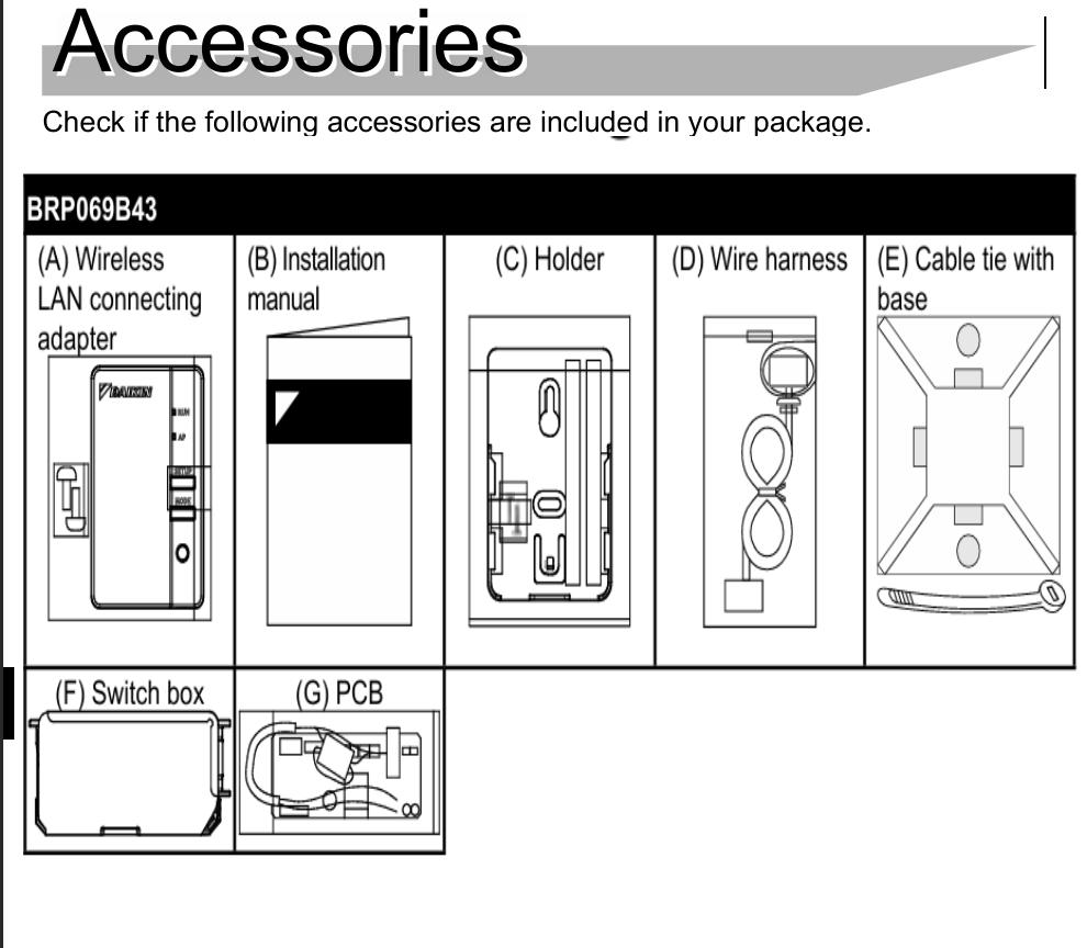 Daikin Klimaanlage Wi-Fi Online Controller BRP069B43 Air Conditioner Wi-Fi